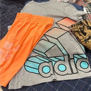 Boys adidas shorts & shirt NWOT